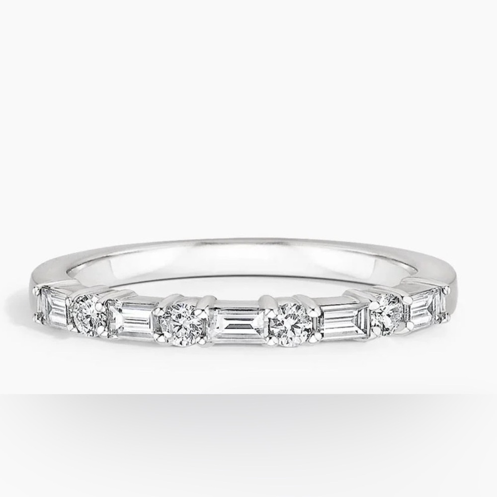 brilliant earth • leona 18k white gold diamond wedding band
